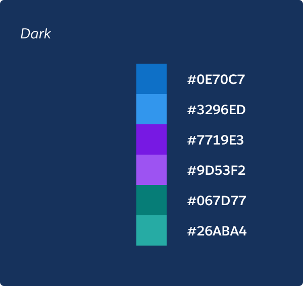 Dark color palette