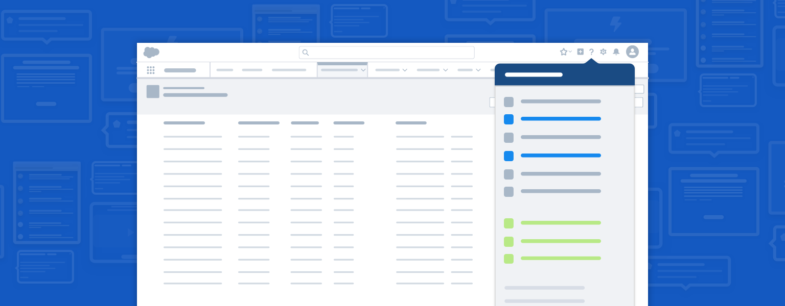 A contextual help menu featured on application wireframe.