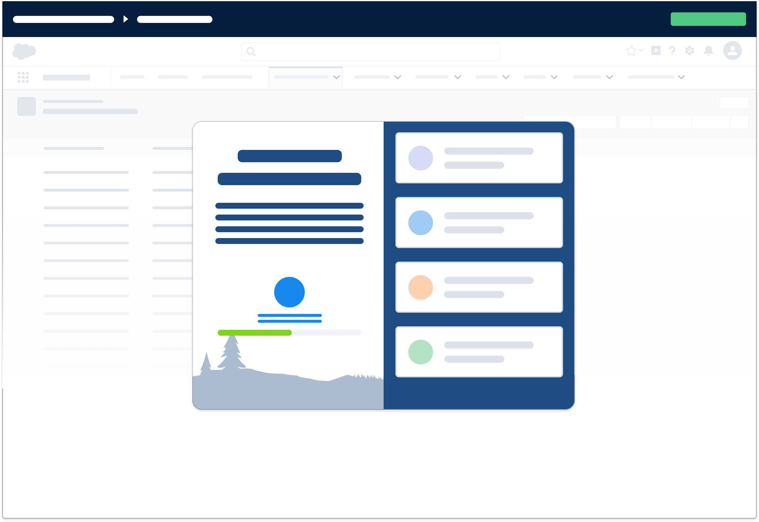 Trial and welcome mat component.